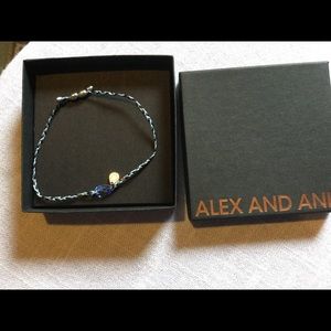 Blue Alex and Ani Special Thread/crystal bracelet